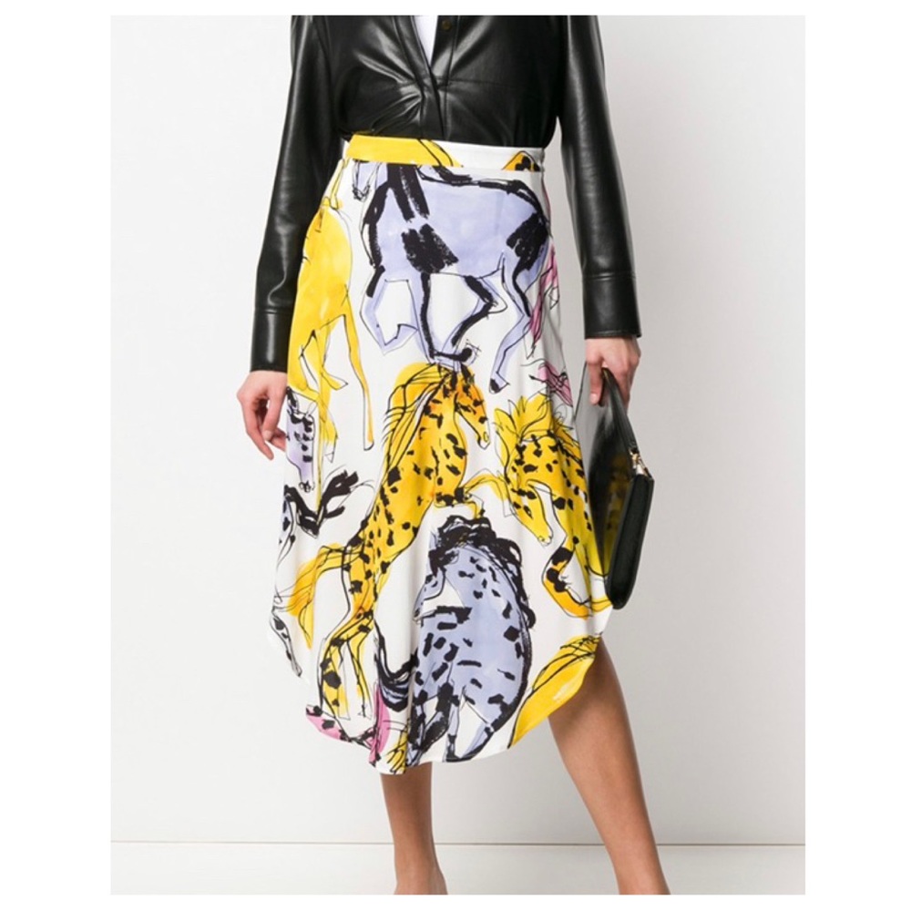Stella McCartney Horse Print Skirt, Size 38, NWT